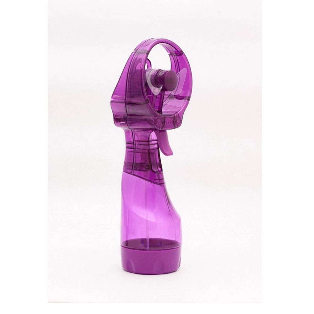 O2COOL Deluxe Handheld Misting Fan Purple